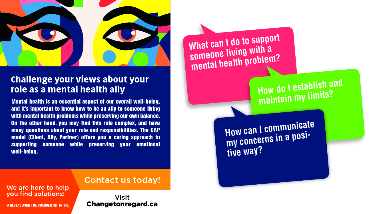 Challenge your views about your role  as a mental health ally