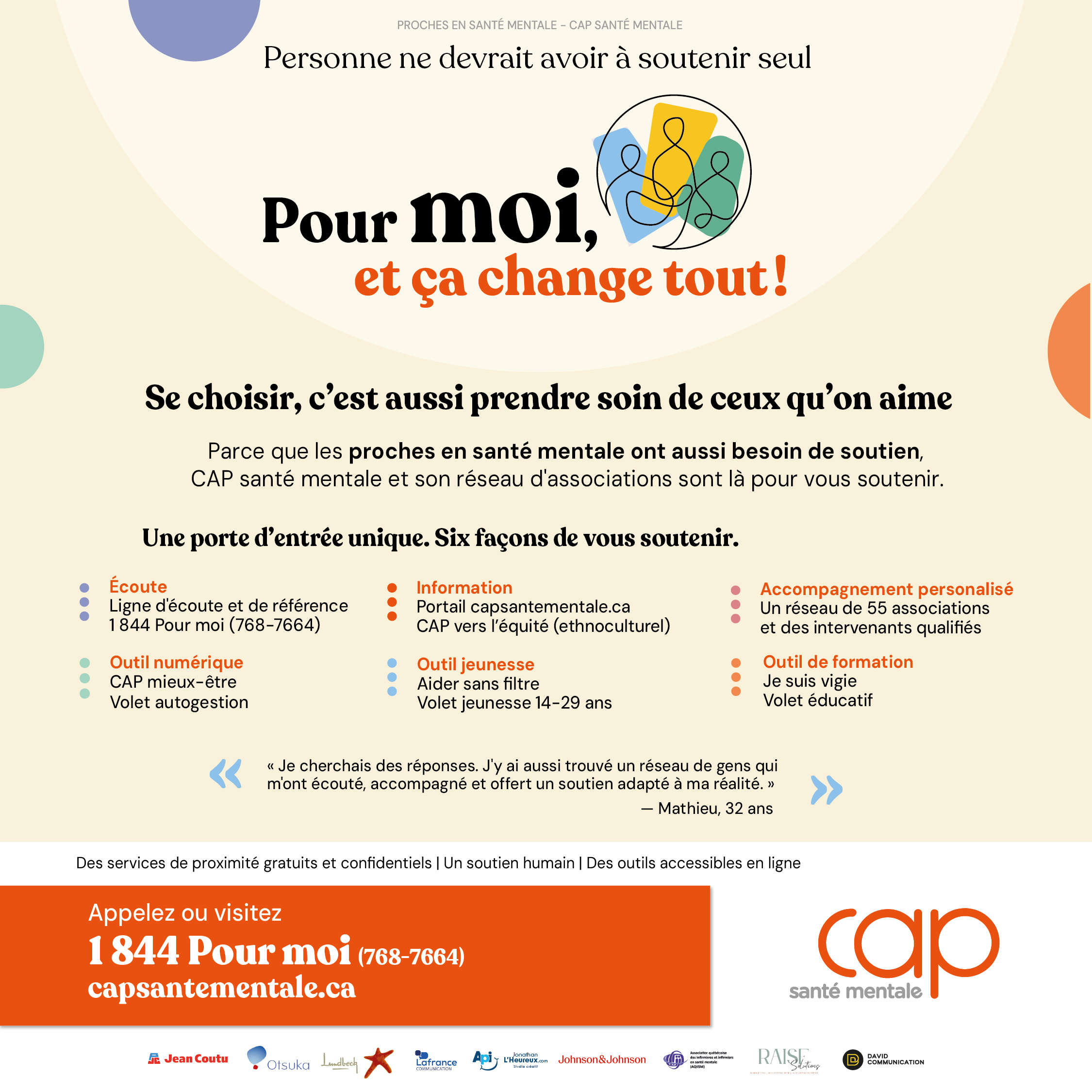 COMMUNIQUÉ DE PRESSE | Pour moi, et ça change tout!